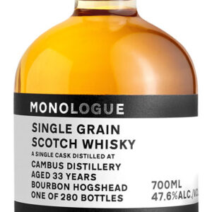 Chapter 7 Monologue 33 Year Old Octave Barrel Cambus 1988 Single Grain Whisky