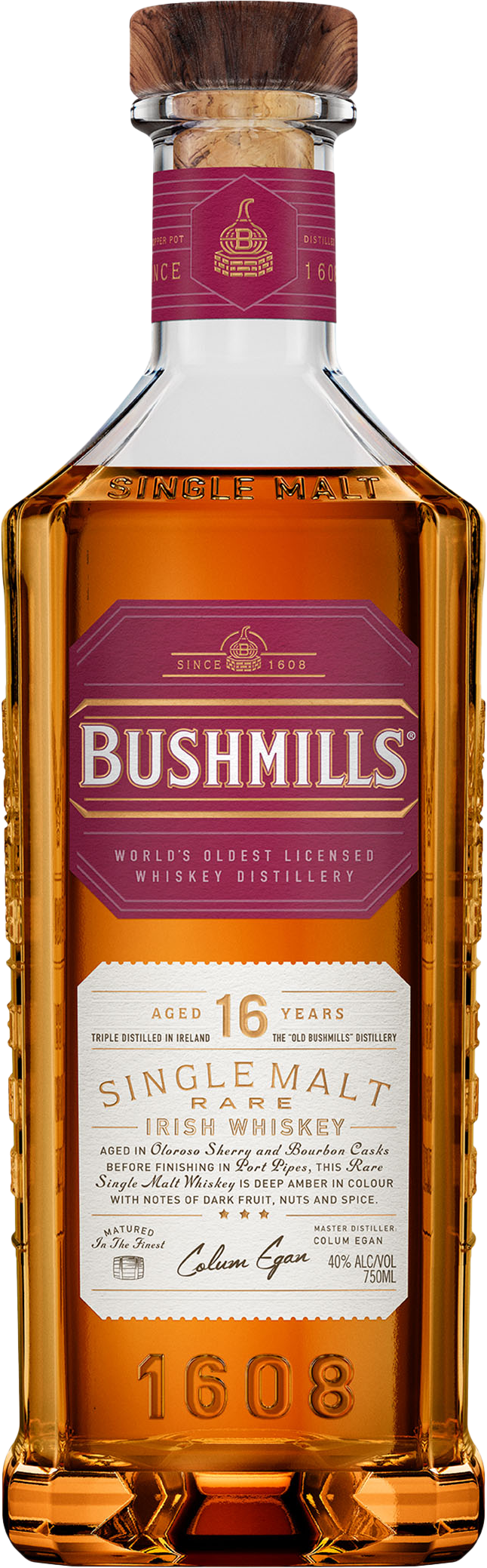 Bushmills 16 Year Old Single Malt Irish Whiskey