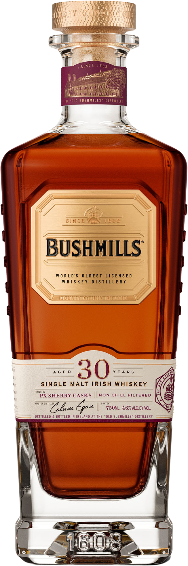 Bushmills 30 Year Old Single Malt Irish Whiskey