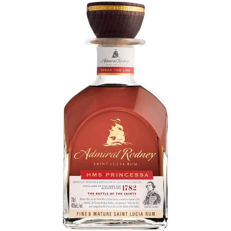Admiral Rodney HMS Princessa Rare & Mature Saint Lucia Rum