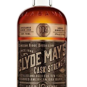 Clyde May's 10 Year Old Cask Strength Alabama Style Whiskey