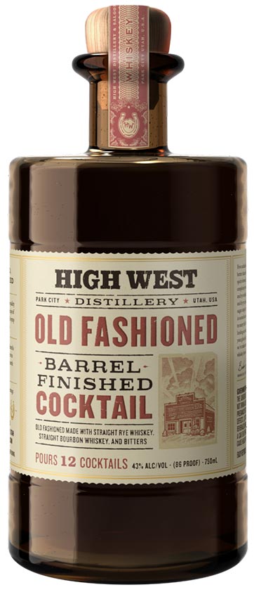 High West Old Fashioned Barrel Finished Cocktail
