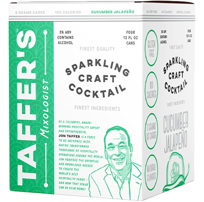 Taffer's Cucumber Jalapeño Sparkling Craft Cocktail 4-Pack